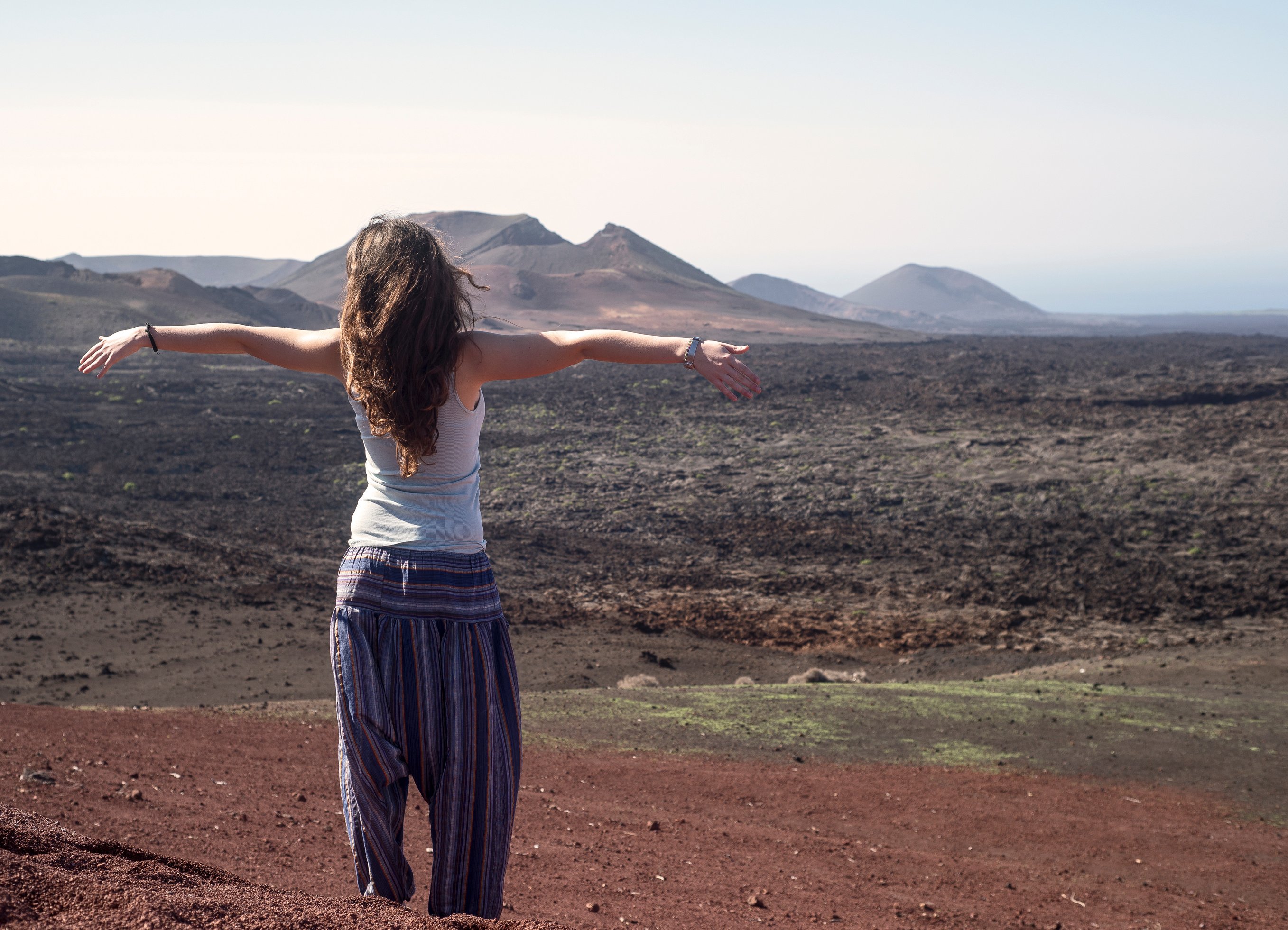 Woman tourist. Welfare. Lanzarote, Spagna.